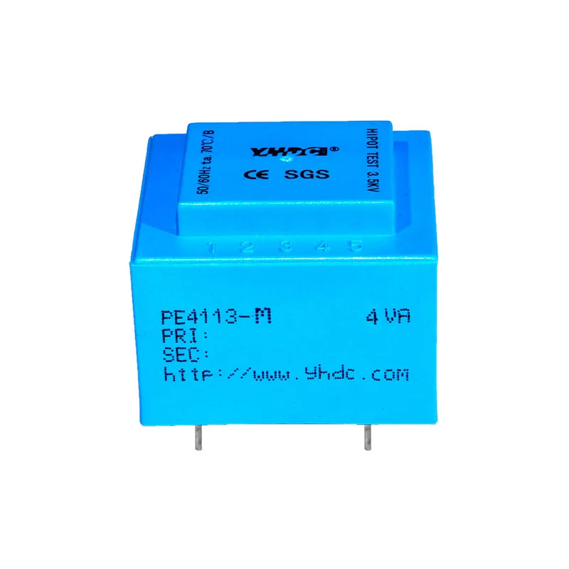 YHDC PE4113-M Power 4VA 220 В/2*18 в для безопасного монтажа печатных плат изоляционный