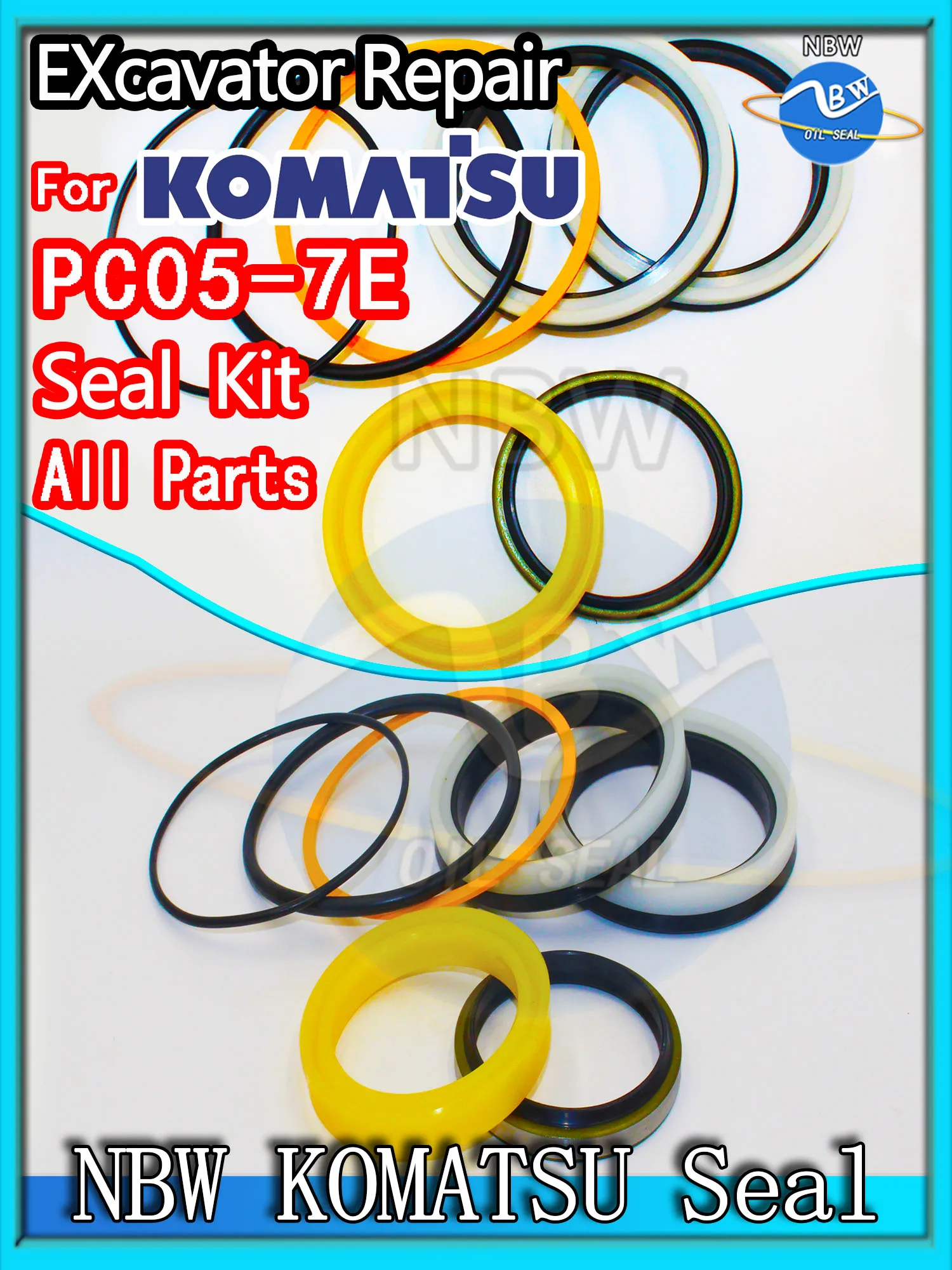 

For KOMATSU PC05-7E Excavator Oil Seal Kit High Quality Repair PC05 7E Spovel Hammer Construction Tool Set Pack Heavy Master