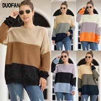 duofan women knitted sweater ins korean fashion oversized pullovers lady autumn loose women tops jumper sueter mujer pull femme