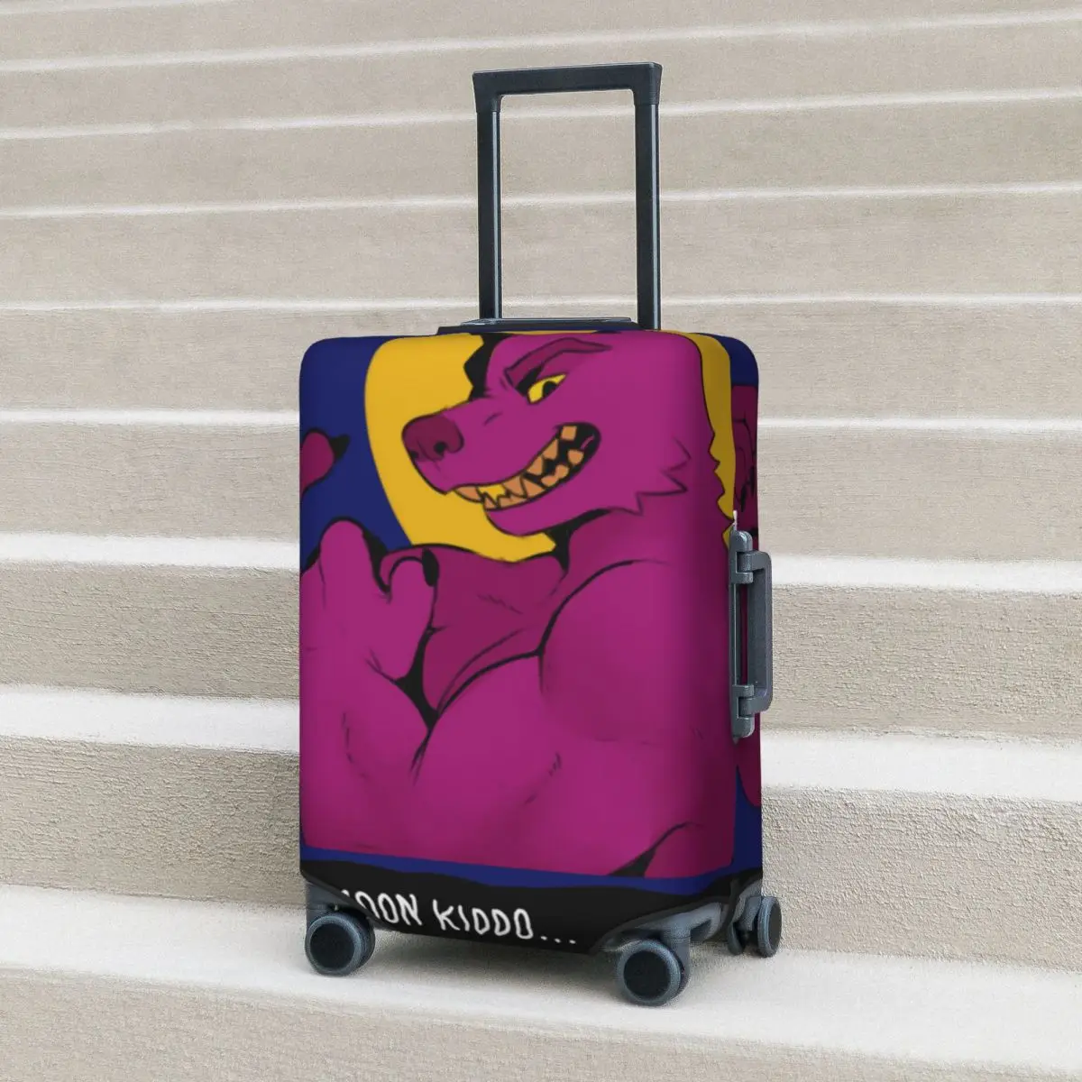

Werewolf Suitcase Cover Flight Pink werewolf Practical Luggage Case Travel Protector