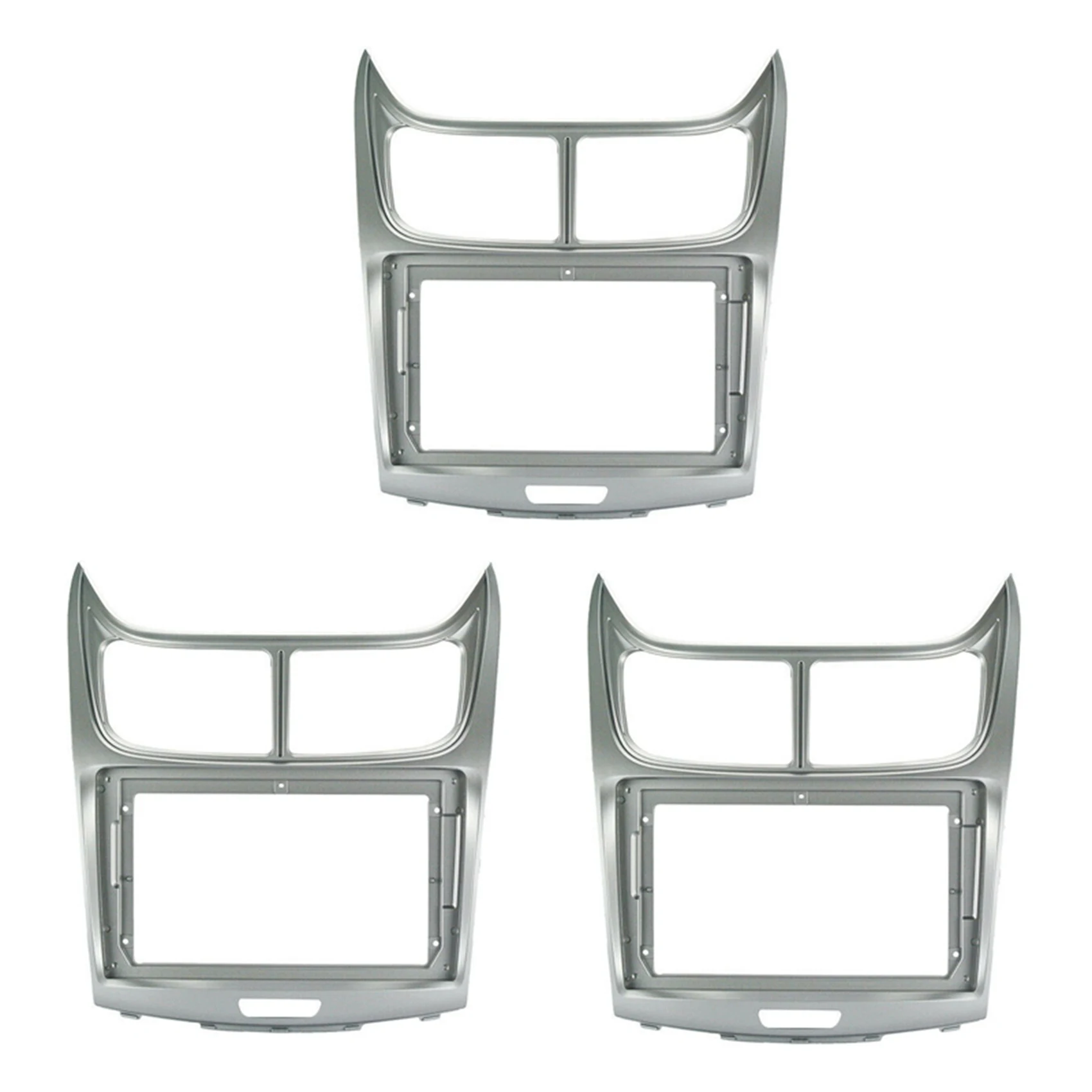 

3Pcs 9 Inch Car Fascia For Chevrolet Sail 2004-2014 Double Din Car DVD Frame Install Panel Dash Mount