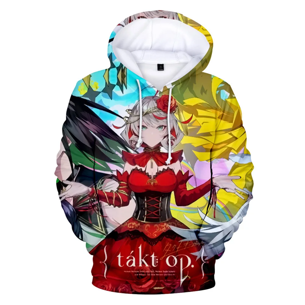 

Толстовка takt op.Destiny для мужчин и женщин, толстовка с 3D рисунком, свитшот с капюшоном, спортивный костюм с цветными вставками, спортивная одеж...