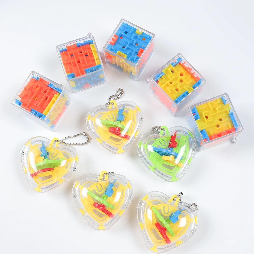 10Pcs Maze Puzzle Intelligence Toy Kids Birthday Party Favors Gift Bag Souvenir Baby Shower Rewards Giveaway Pinata Fillers