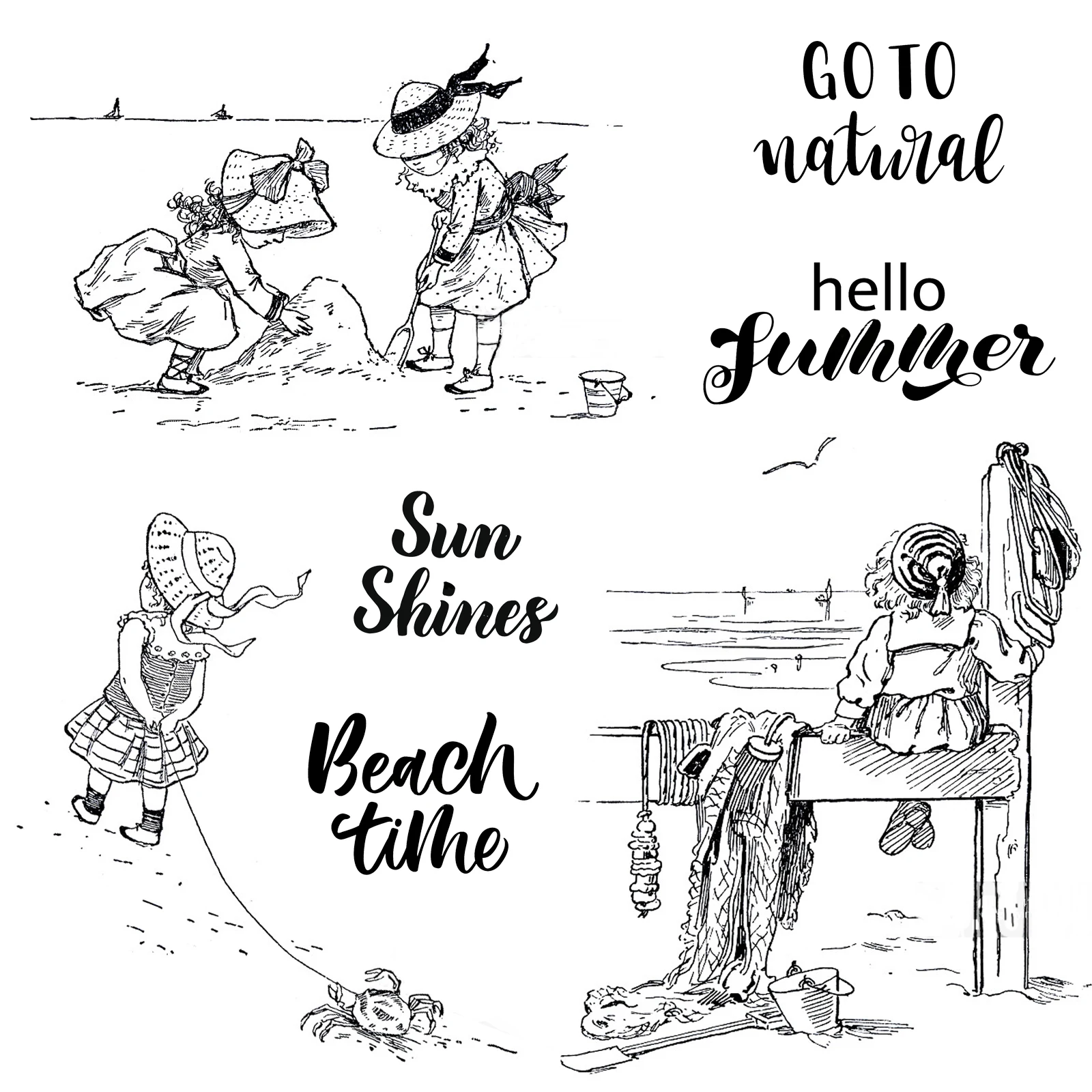 Штампы AZSG детские для рукоделия, для скрапбукинга, изготовления открыток, декоративная забавная Штампы AZSG детские для рукоделия, для скрапбукинга, изготовления открыток, декоративная забавная