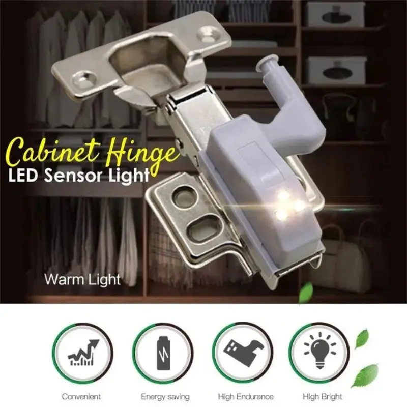 

Hinge LED Sensor Light For Kitchen Bedroom Universal LED Inner Hinge Lamp Wardrobe Cupboard Sensor Lights