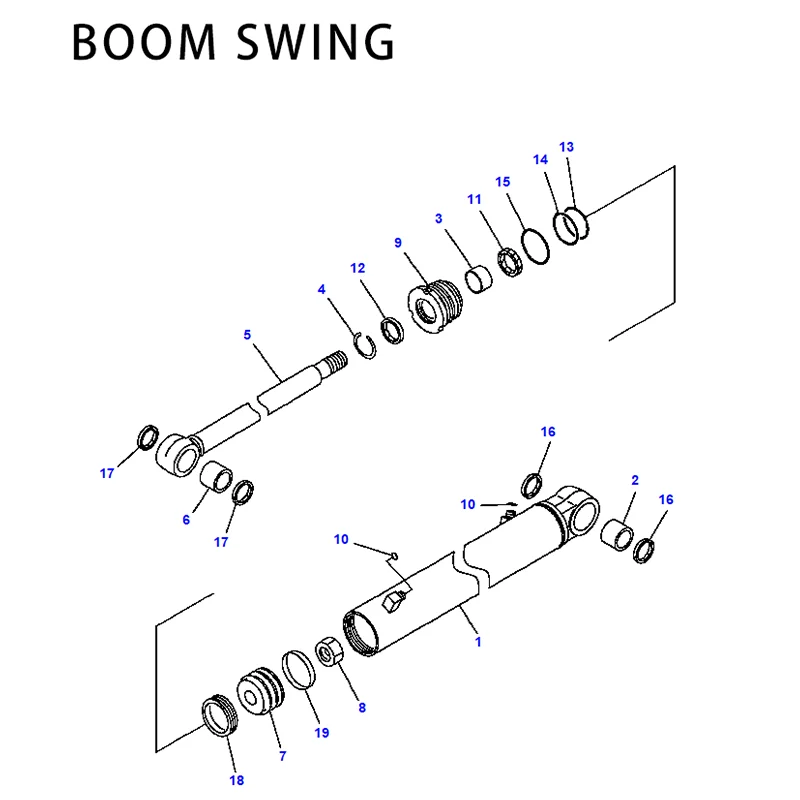 KOMATSU PC26MR-3 BOOM/ARM/BUCKET/BLADE/комплект поворотных цилиндров и основной клапан