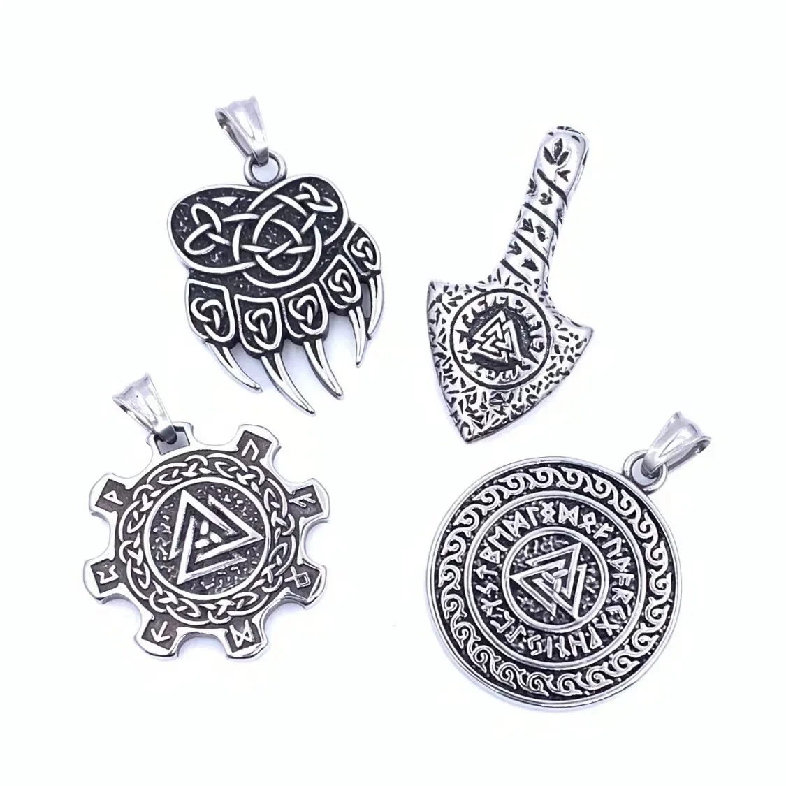 Скандинавские Викинги Kailert винтажное ожерелье с кулоном из титановой стали