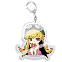 anime story series keychains double transparent acrylic cartoon figure key chain ring cosplay key pendants accessories gifts