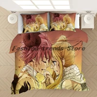 anime fairy tail comforter bedding set childrens beddingset bed linen duvet cover bed sheet pillowcasebed set