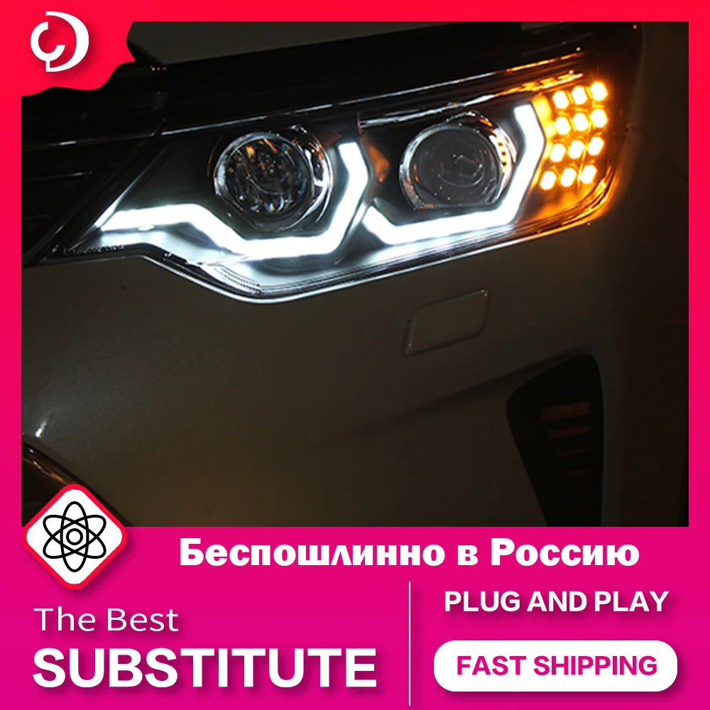 

AKD Car Styling Headlights for Toyota Camry 2015-2017 LED Headlight DRL Running Turn Signal Light Led Projector Auto Accessories
