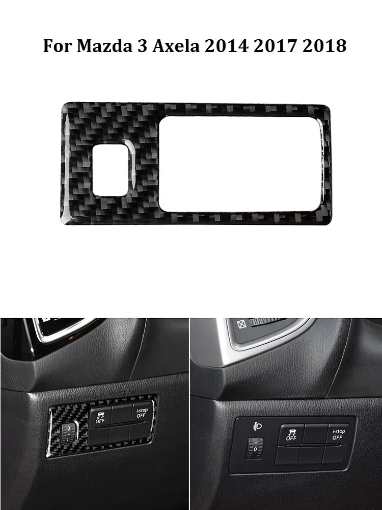 

Для Mazda 3 Axela 2013 2014 2015 2016 2017 2018 черные наклейки из углеродного волокна для автомобильного интерьера декоративные аксессуары