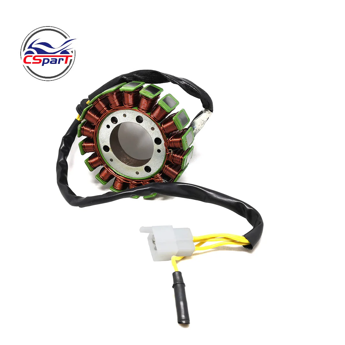 Фото Статор Магнето 18 полюсный Coil4 провод с триггером 250CC CN250 CF250 172 мм Kazuma Kinroad, для езды по песку, квадроцикла, картинга, багги №2