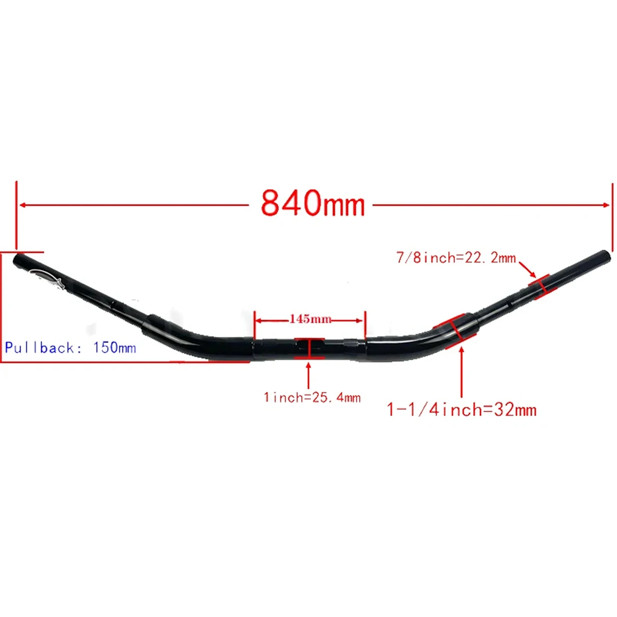 Для мотоцикла Harley Sportster S 1250 RH1250S Nightster 975 2021-2023 гг. 1-1/4 дюйма руль 7/8 22 мм нулевая