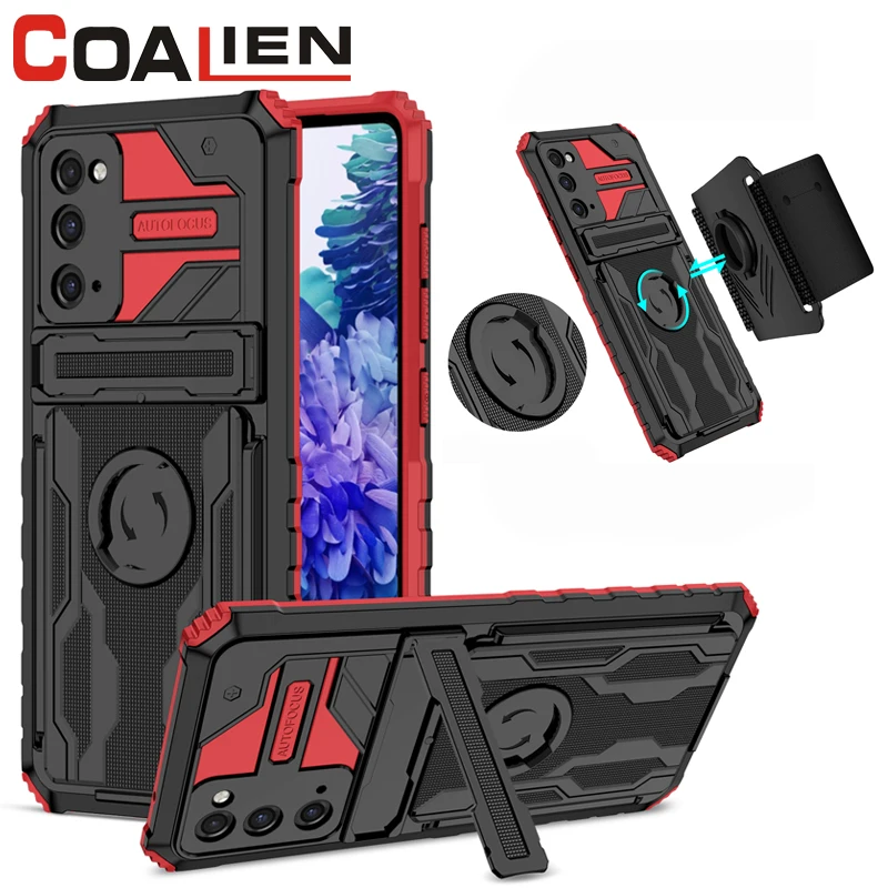 

Shockproof Wristband Phone Case For Samsung S20FE S21 S30Plus S21Ultra Luxury Bracket Back Cover For Galaxy S22 S22Plus S21FE