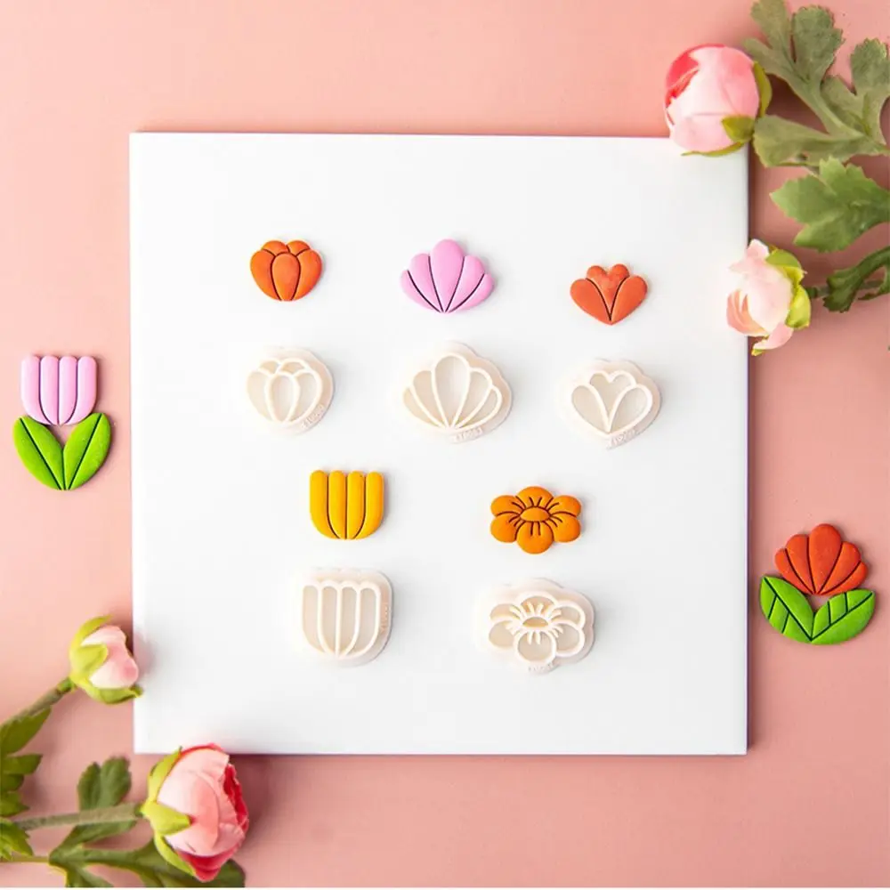 

Soft Pottery Irregular Geometric Shape Pottery Make Tool Jewelry Pendant Making Earrings Cutting Mold Earrings Moulds