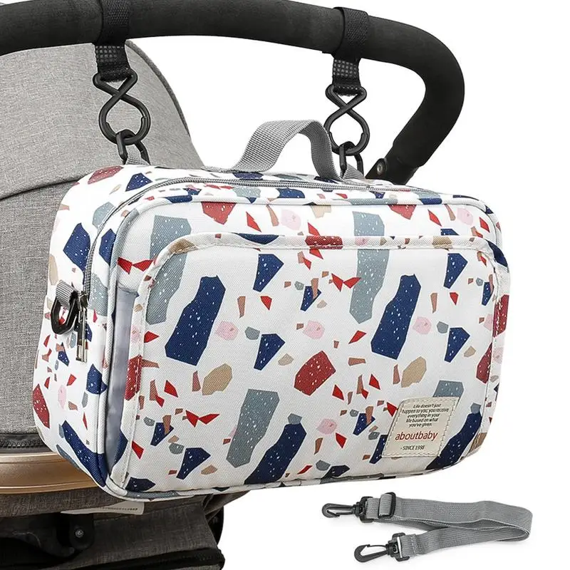 

Stroller Organizer Large Capacity For Buggys Organiser Pram Bag Storage Bag Diaper Bag Cup Bottle Holder Phone Pocket For
