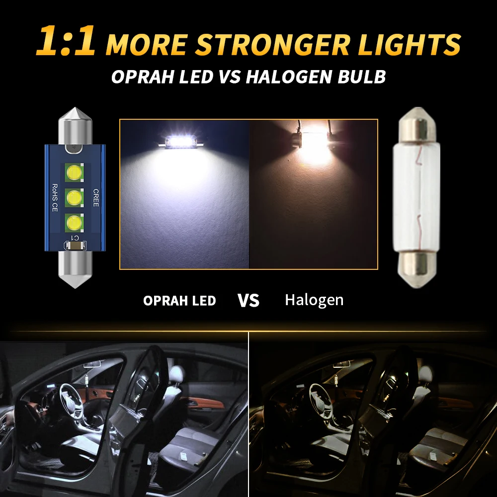 Оригинальная внутренняя лампа для автомобиля C5W модель 31 36 39 41 мм