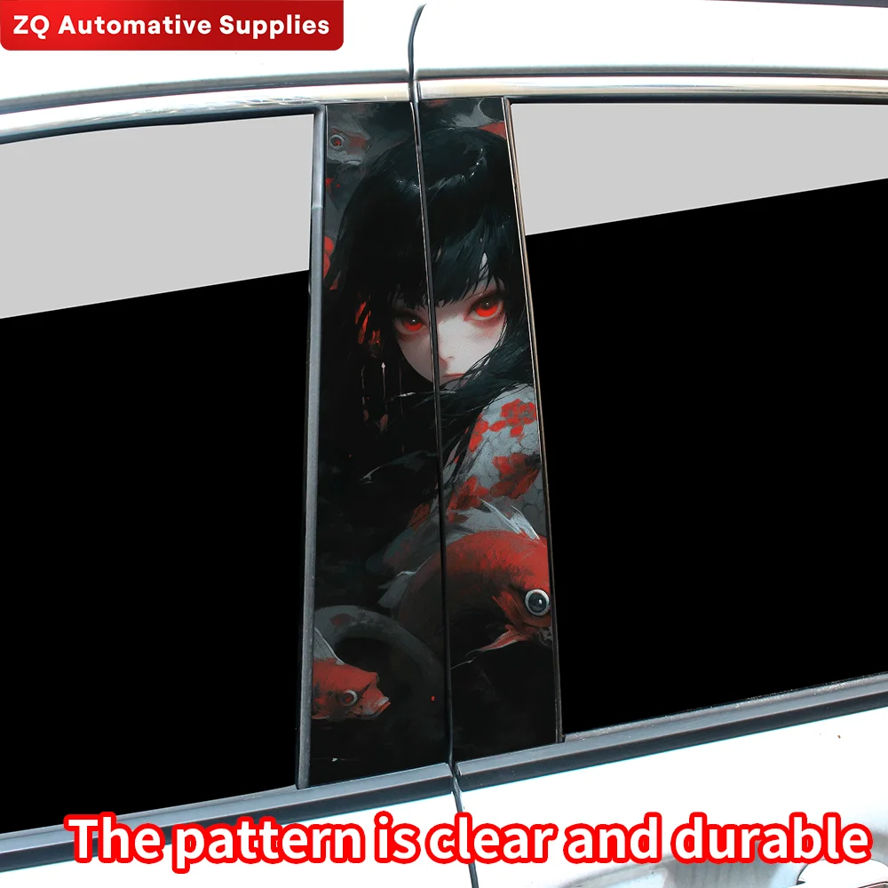 Автомобильные наклейки с ужасной девушкой забавные автомобильные