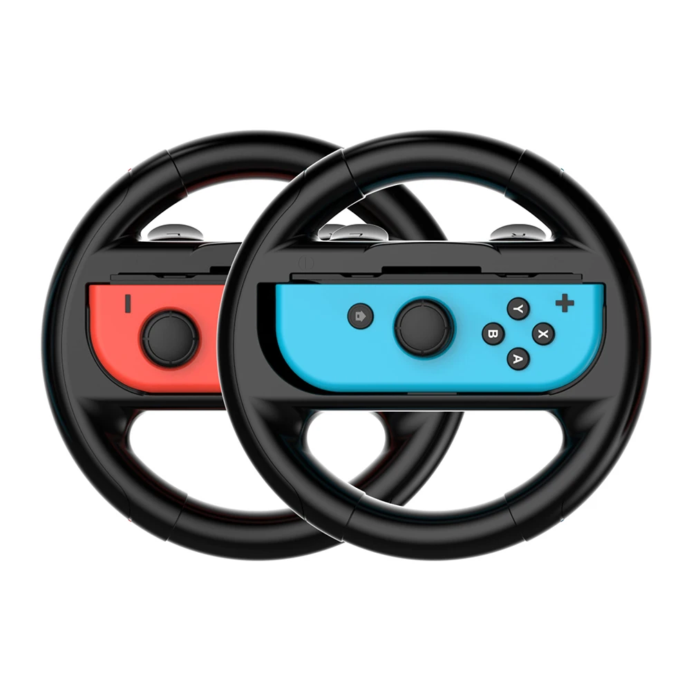 

2Pcs Left Right Game Steering Wheel Controller Handle Holder Grip JoyCon Controller Gamepad For Nintendo Switch OLED Accessories