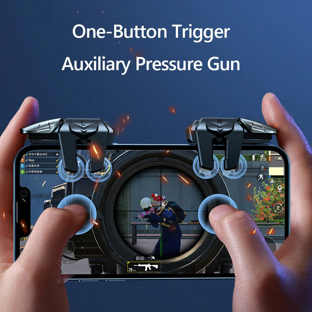 

Игровой контроллер на 6 пальцев, 1 пара, геймпад для чувствительных игр, цели, съемки, триггеры, джойстик, кнопка для PUBG Mobile
