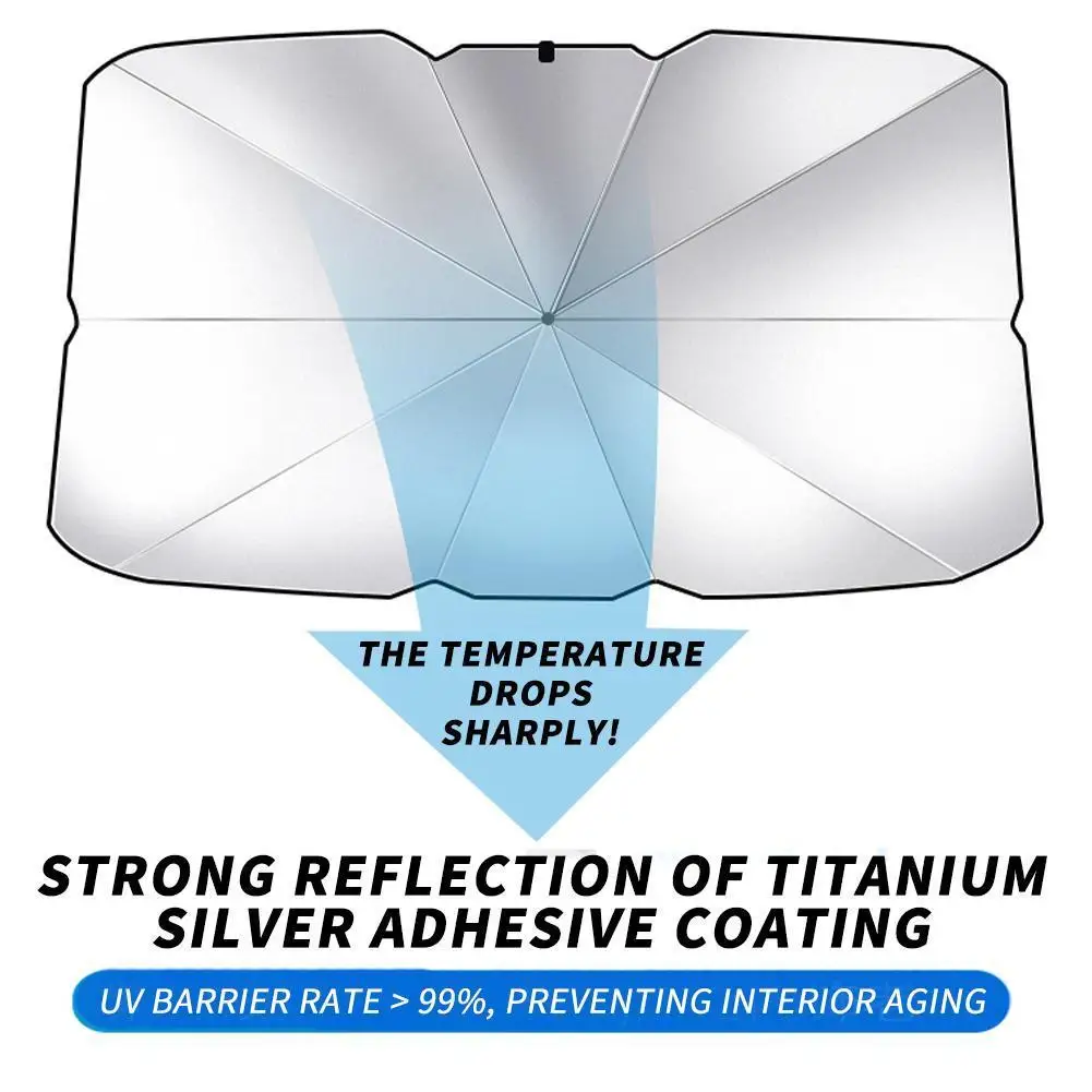 

Солнцезащитный зонт для автомобиля, стильный передний козырек от солнца, с теплоизоляцией, для лобового стекла автомобиля