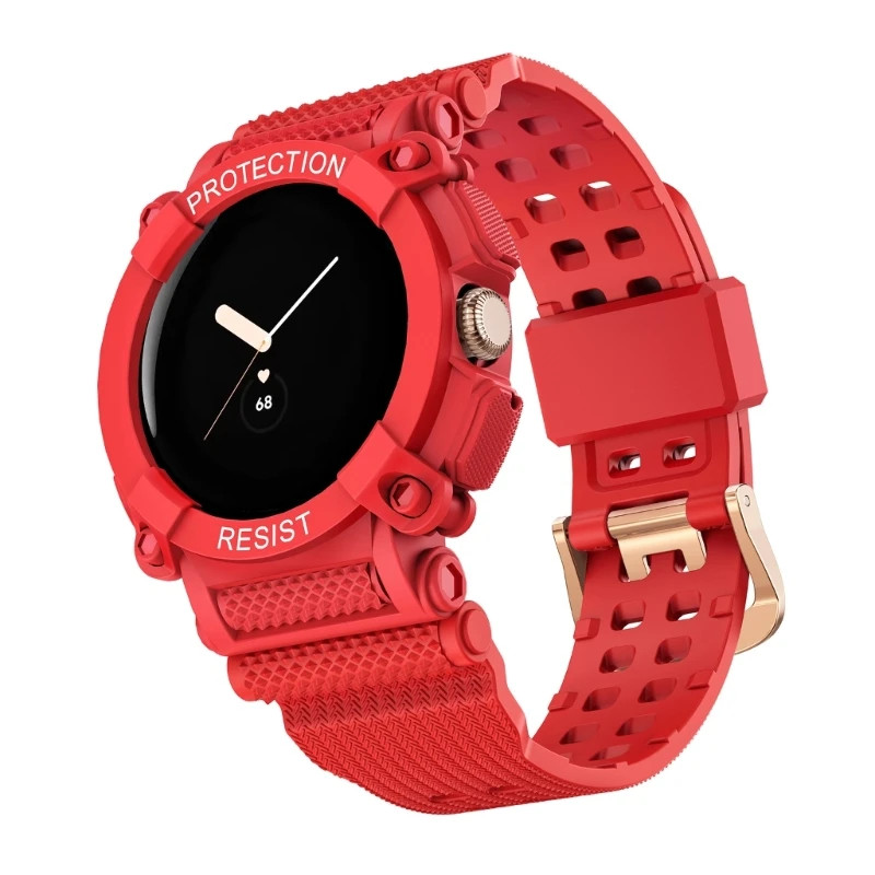 

Водонепроницаемый браслет, совместимый с браслетом Pixel Smartwatch, спортивный браслет без мягкий ремешок из ТПУ с защитой от царапин и пота E8BE