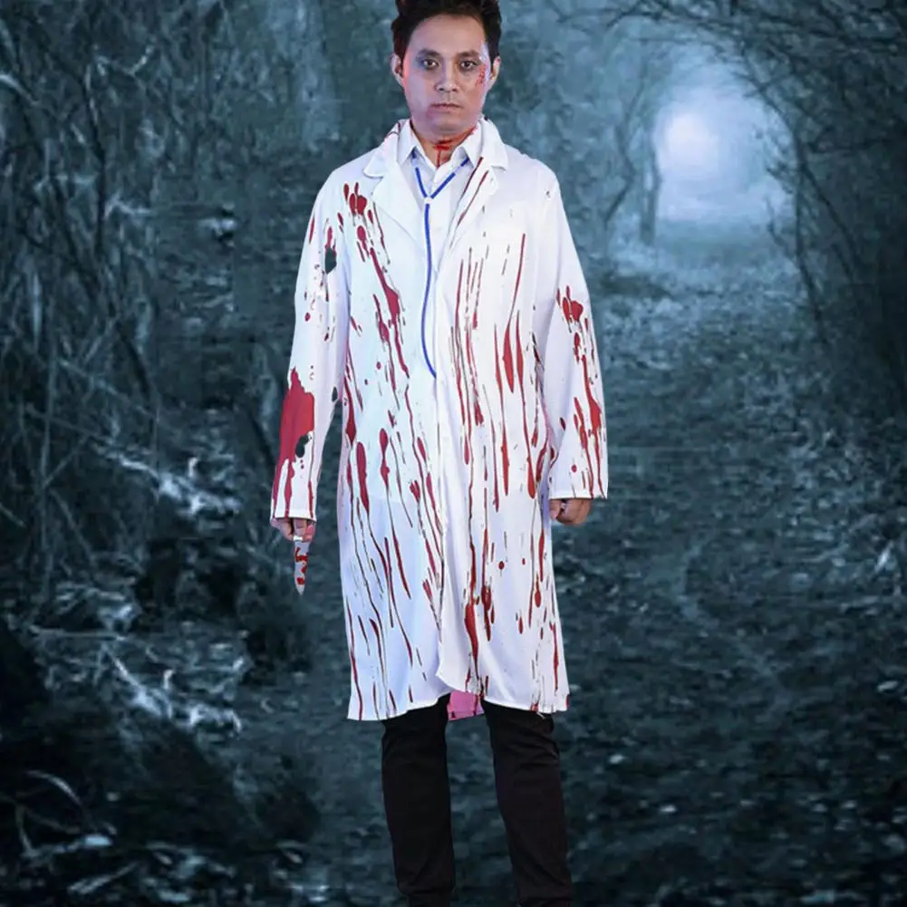 

Costume Prom Party Cosplay Outfits Halloween Horror Blood Nurse Male Doctor Costume Couple's Terror Cosplay for Holiday Role