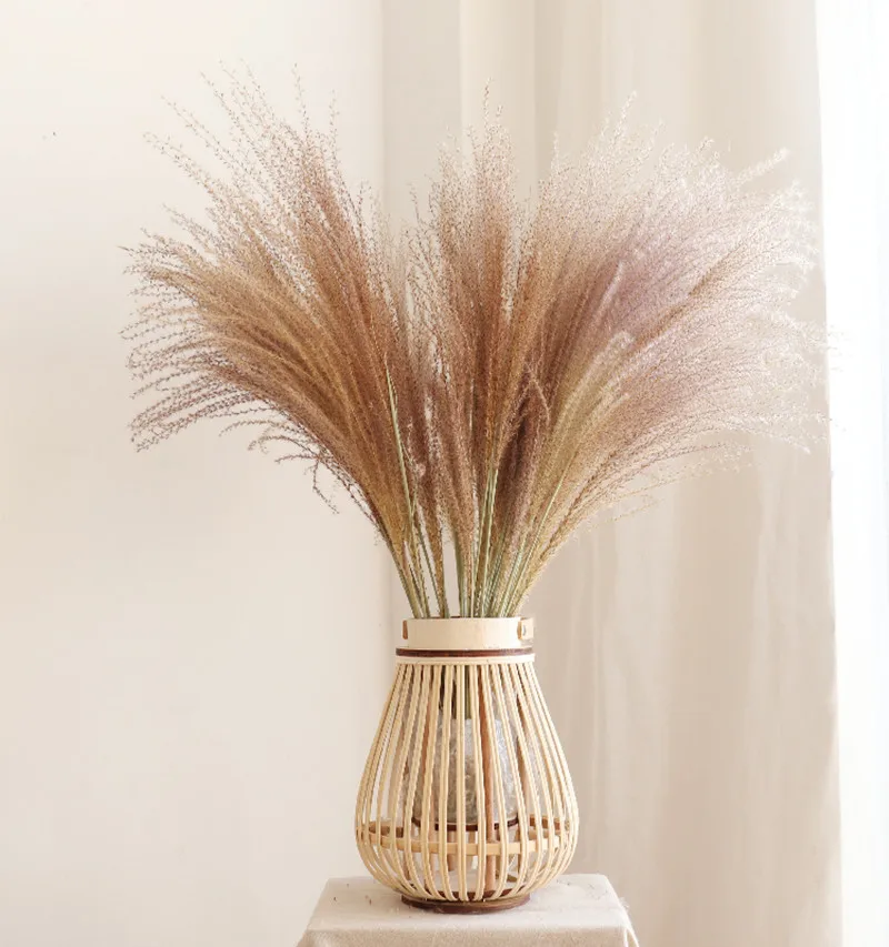 

Reed Dried Flower Floor Vases Net Red Layout Home Furnishing Shops Soft Decoration Display Home Tabletop Ornaments
