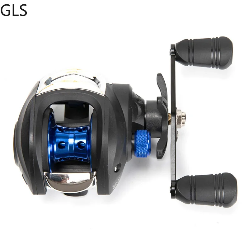 2023 New AK200 7.2:1 High Speed Fishing Reel Left Right Hand Baitcasting Reel Brake System 8kg Drag Wheel Bait Casting