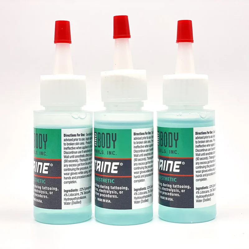 

Topical FACE AND BODY Sustaine Blue Gel Tattoo Cream For Body Piering & Microblading Permanent Makeup 1.2OZ