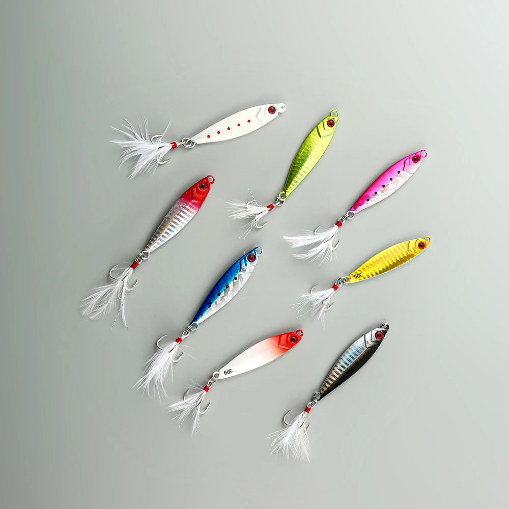 New DRAGER Metal Cast Jig Spoon 7/10/15/20/24/30g Shore Casting Jigging Fish Sea Bass Fishing Lure Artificial Bait Tackle