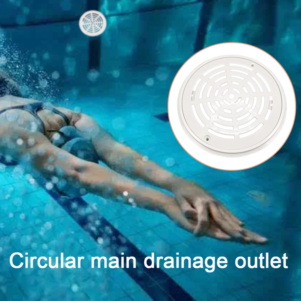 

ABS Anti-blocking Cover Round Anti-Corrosion Main Drainage Swimming Pool Water Pipe Floor Drain Accessories Easy Clean Filter