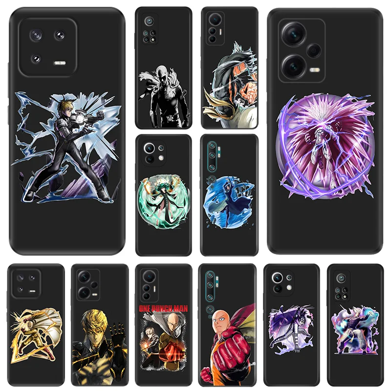 Матовые чехлы для телефонов Redmi 12 12c 13c Note12 Note13 Pro One Punch Man Xiaomi 13 Lite 12x12t 12s 4G