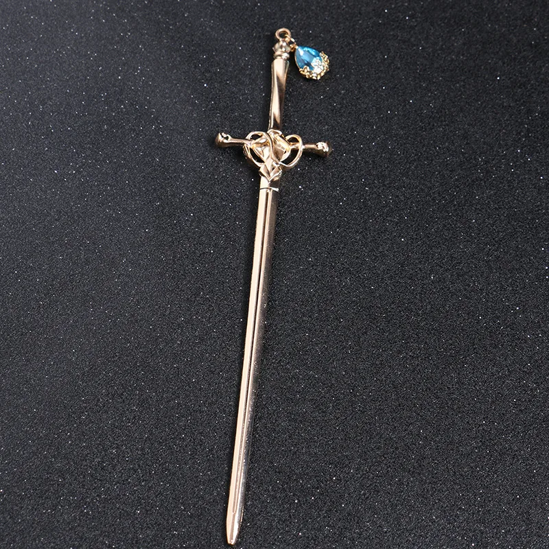Новинка 2022 металлическая заколка-меч в стиле панк простые китайские палочки для
