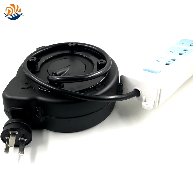 Бесплатная доставка 5 м выдвижная система удлинителей питания с вращающейся