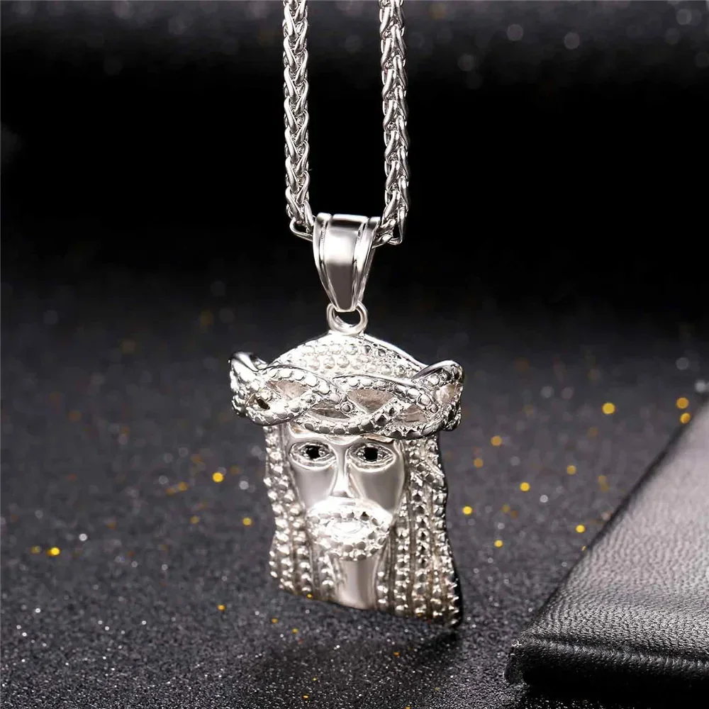 Модное ожерелье с подвеской Иисуса из нержавеющей стали для мужчин и женщин