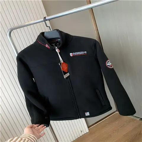 Норвезькая хлопчатобумажная куртка на флисовой подкладке утолщенная теплая