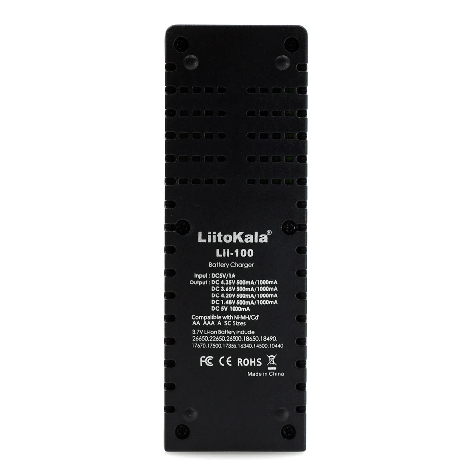 Liitokala Lii-100 зарядное устройство для литиевых батарей