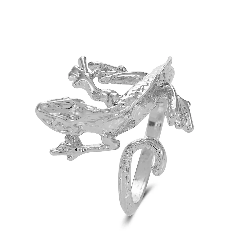 

Vintage Metal Ring Geometric Animal Exaggerated Creeper Index Ring for Men Womens Punk Style