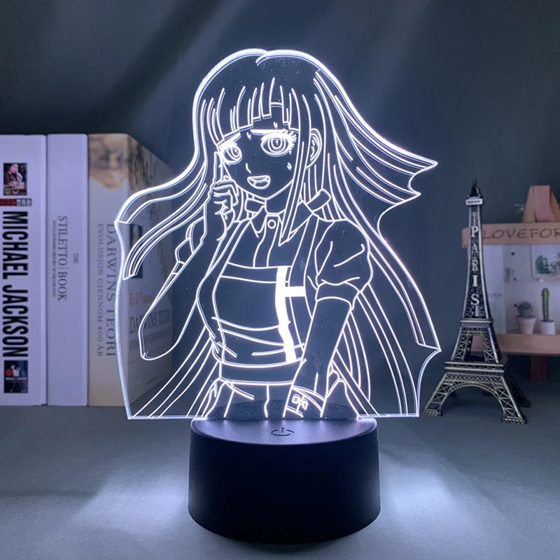 

Game Danganronpa Mikan Tsumiki 3d led lamp for bedroom night lights anime figure avatar room decor Decoration mange cute gift