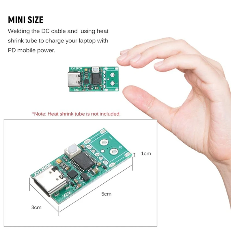 2 шт. модуль источника питания ZY12PDN USB-C PD2.0/3 0 в DC
