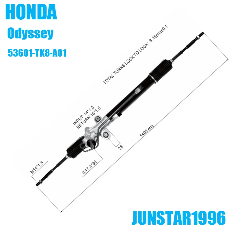 Рулевая рейка Odyssey 53601-TK8-A01 LHD
