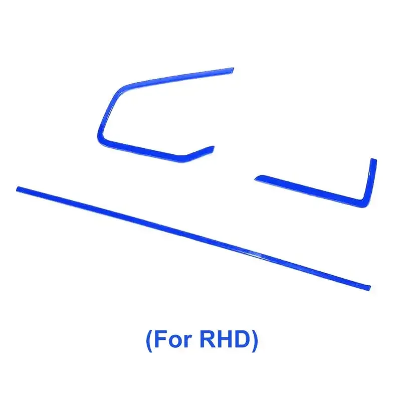 

Синяя Автомобильная внутренняя консоль, Центральная панель, рамка, полоса, отделка для Honda Civic 10 поколения 2016 2017 2018 2019 2020 LHD RHD