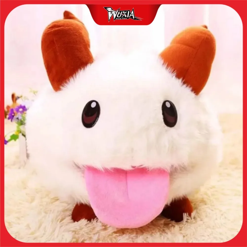 

Kawaii Plush Toys for Girls Game League of Legends Pual Lol Limited Poro Toy Doll White Mouse Cartoon Toy Birthday Holiday Gifts