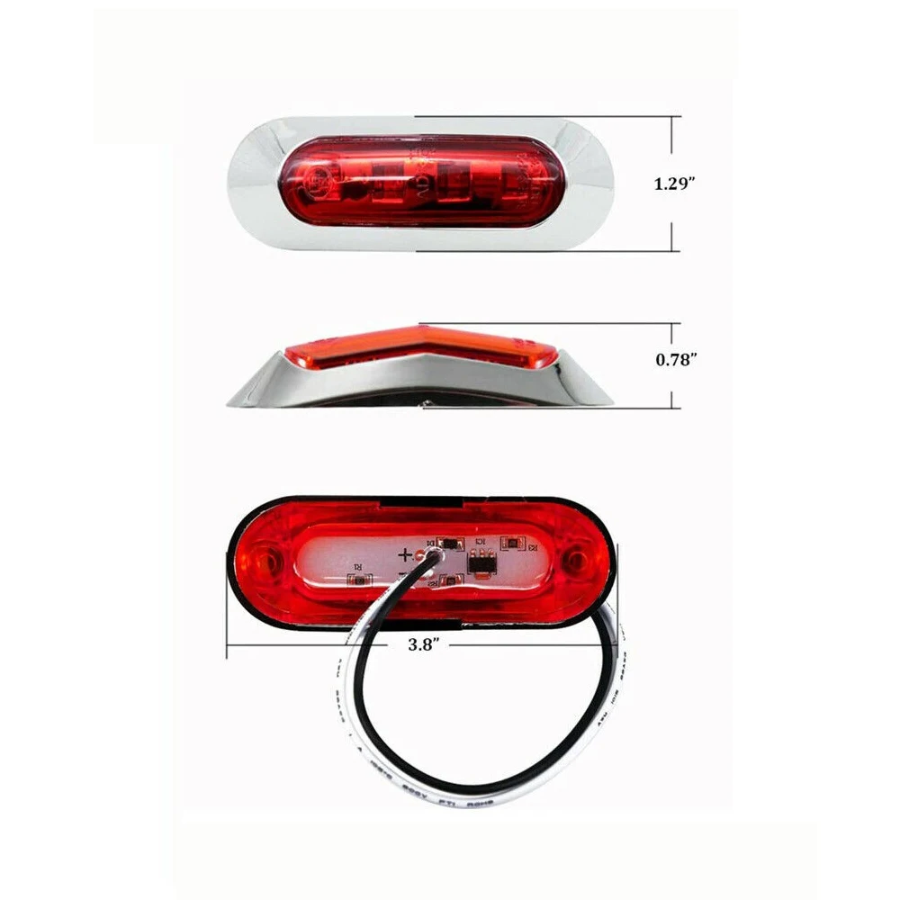 Водонепроницаемый индикатор габаритных огней 4 светодиодный 12-24 В |