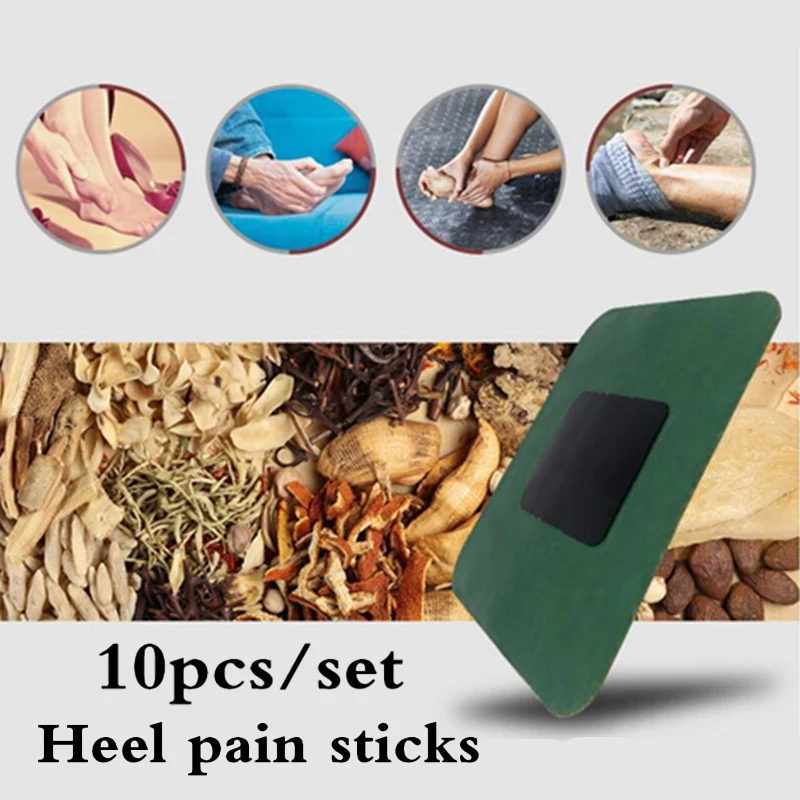 

10pcs/Bag Heel Pain Plaster Pain Relief Patch Herbal Bone Spurs Achilles Tendonitis Patch Foot Care Treatment Patches