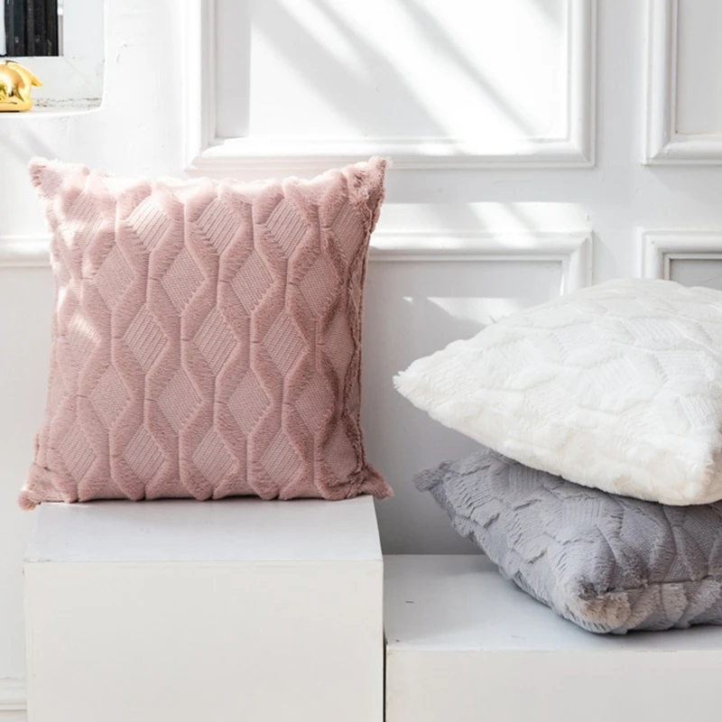 

Throw Pillow Covers Diamond Pattern For Sofa Square Cushion Cover Decoracion Salon Sofa Pillows Colorful New