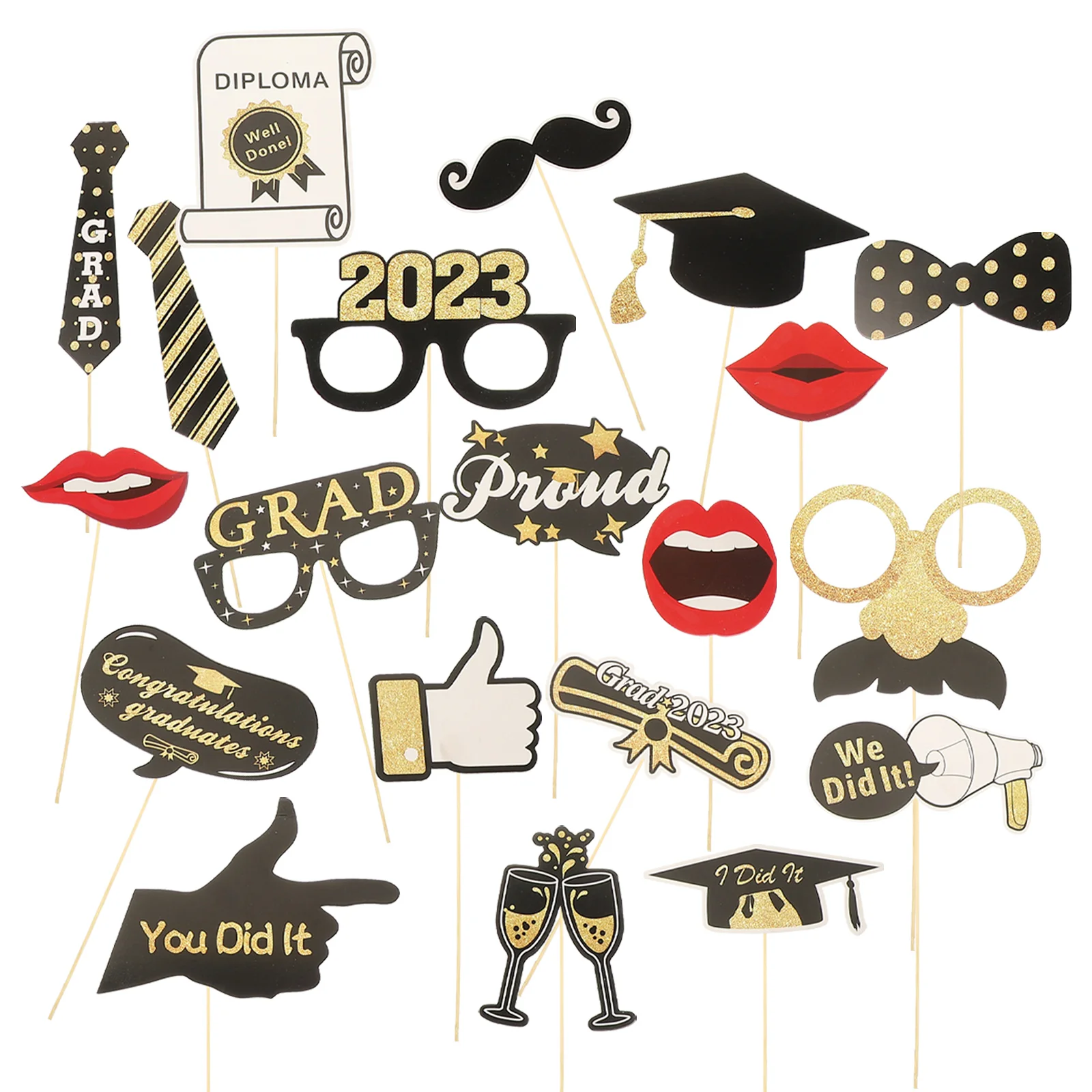 

Graduation Photo Props DIY Photography Accessories Photoshoot Booth Funny Decorations