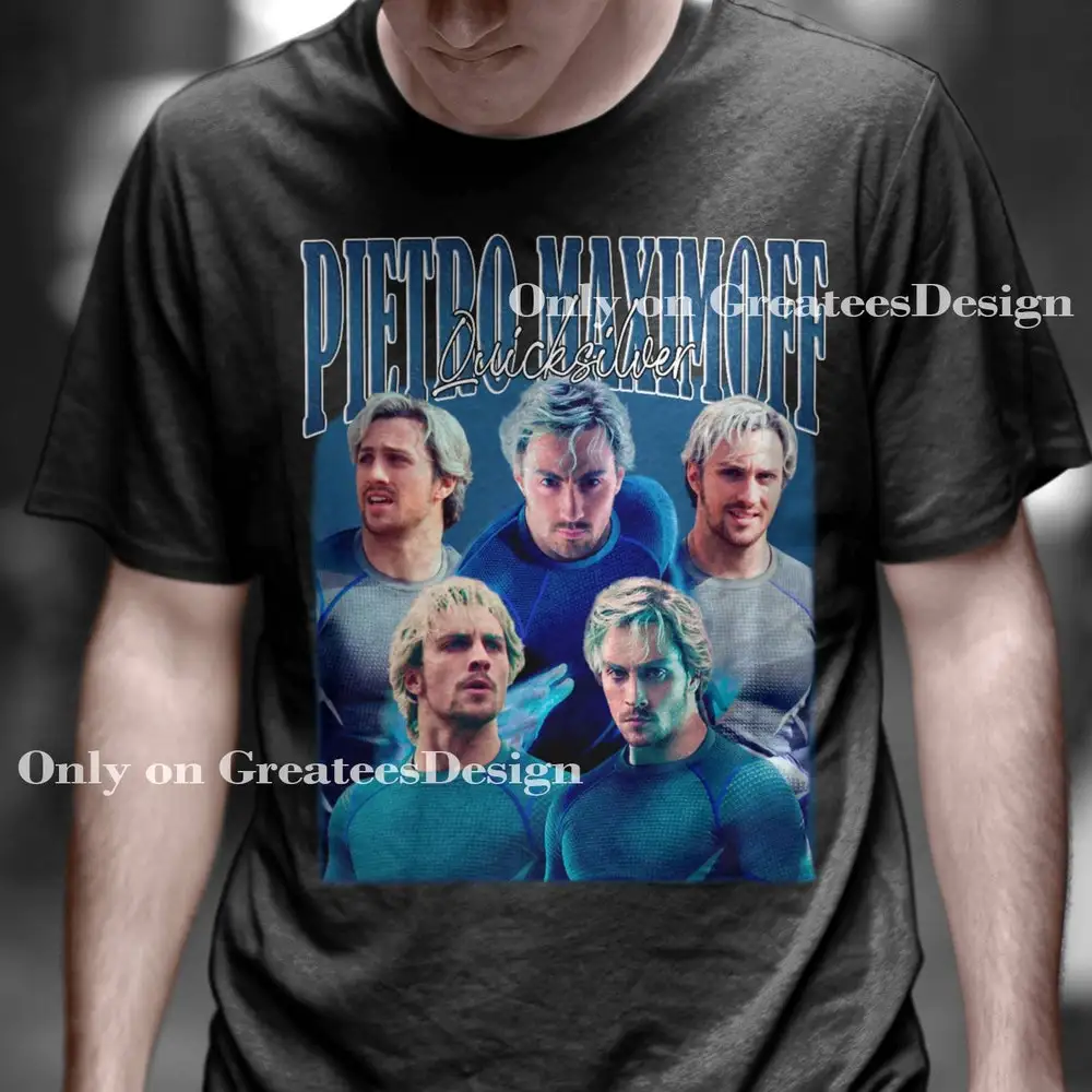 Ограниченная серия футболок с изображением Пьетро Maximoff Аарон Тейлор-стандартная