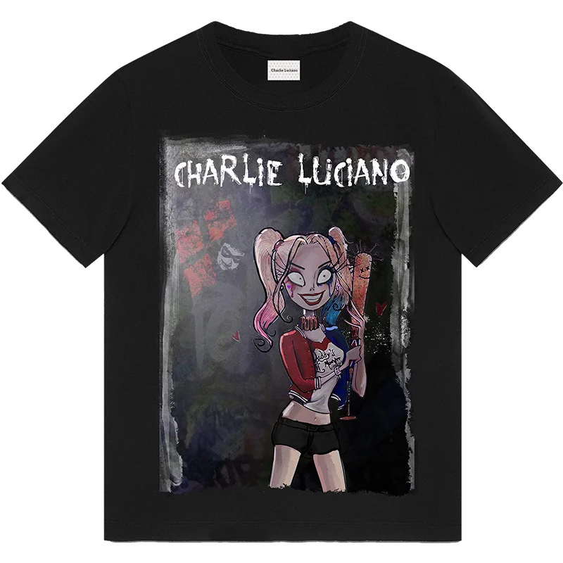 

Men Women Fashion clown print T-shirt 2022 summer trend IP Unisex couple top